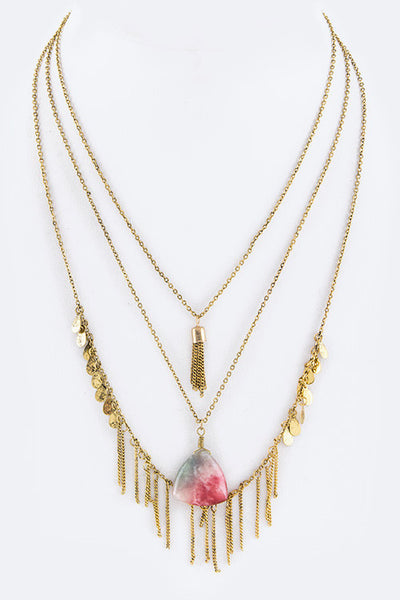 Gold Tassle Necklace