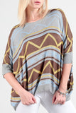 Aztec Printed Poncho
