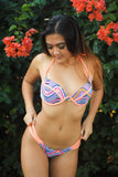Coral Baja Bikini Top
