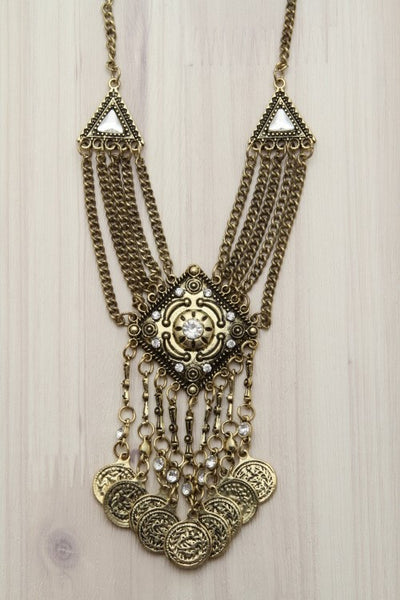 Aztec Coin Necklace